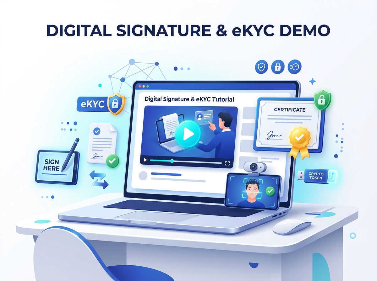 VSign Interactive Demo Videos and eKYC Tutorials
